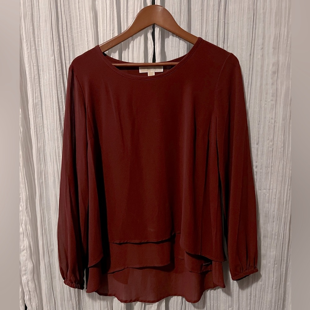Michael Kors Telina Textured Blouse